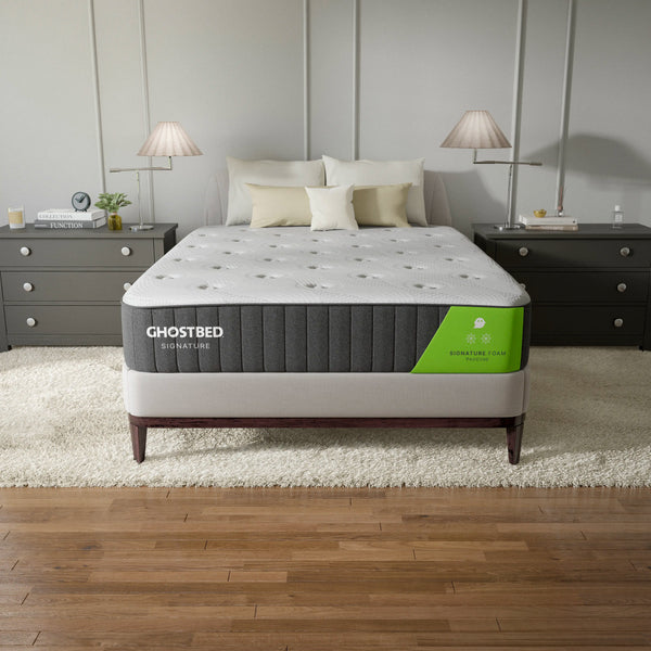 GhostBed Signature Memory Foam Mattress: 12” Cooling & Supportive