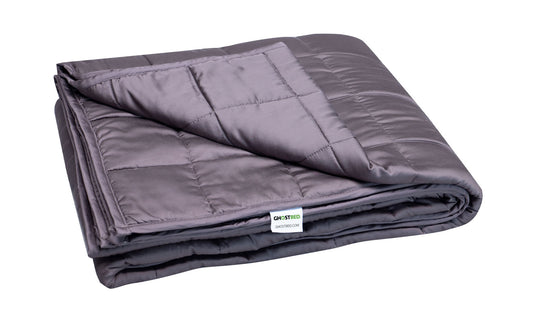Ghostbed 15 Lb Weighted Blanket 100 Cooling Breathable Queen Charcoal
