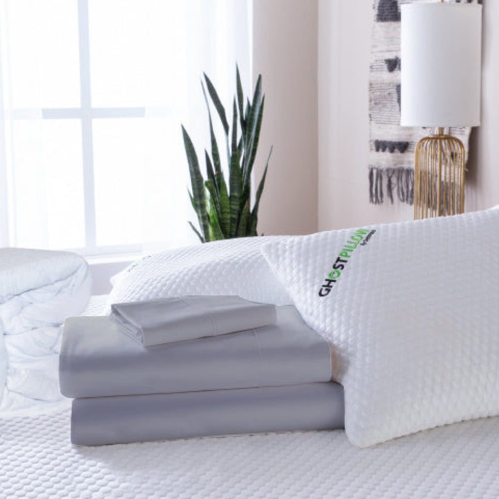 Comfy Bundle: Includes 2 Original Casper Pillow and Percale Sheet